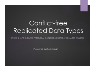 Conflict-free Replicated Data Types