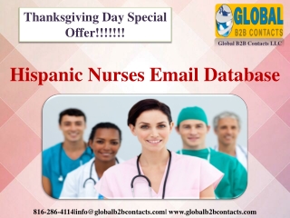 Hispanic Nurses Email List