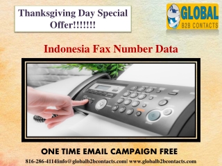 Indonesia Fax Number Data