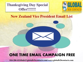 New Zealand Vice President Email List