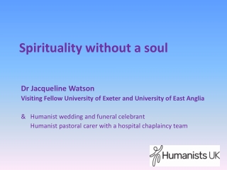 Spirituality without a soul