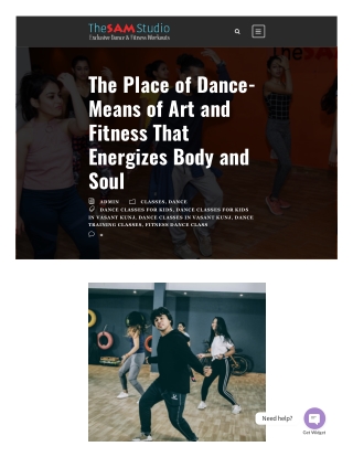 The Place of Dance- Means of Art and Fitness That Energizes Body and Soul