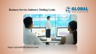 Business Service Industry Mailing Leads