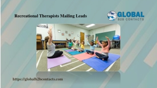 Recreational Therapists Mailing Leads