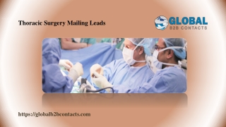 Thoracic Surgery Mailing Leads