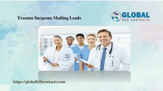 Trauma Surgeons Mailing Leads