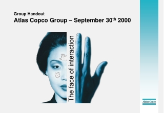 Group Handout Atlas Copco Group – September 30 th 2000