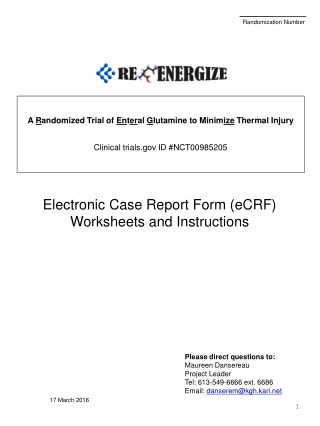 A R andomized Trial of En t er al G lutamine to Minim ize Thermal Injury