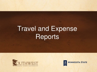 Travel and Expense Reports