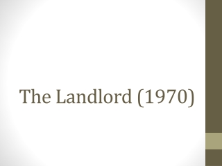 The Landlord (1970)