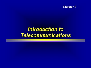 Introduction to Telecommunications