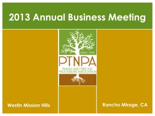 2013 Annual Business Meeting