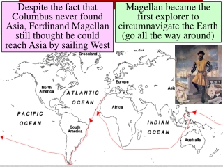 Magellan became the first explorer to circumnavigate the Earth (go all the way around)