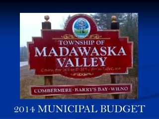 2014 MUNICIPAL BUDGET