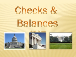 Checks &amp; Balances