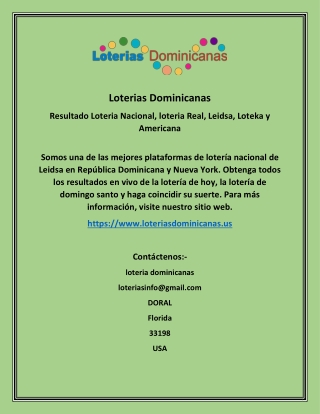 consigue la loteria nacional dominicana