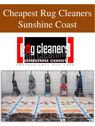 Cheapest Rug Cleaners Sunshine Coast