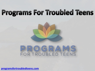 Best Troubled Youth Programs