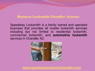 Business Locksmith Chandler Arizona