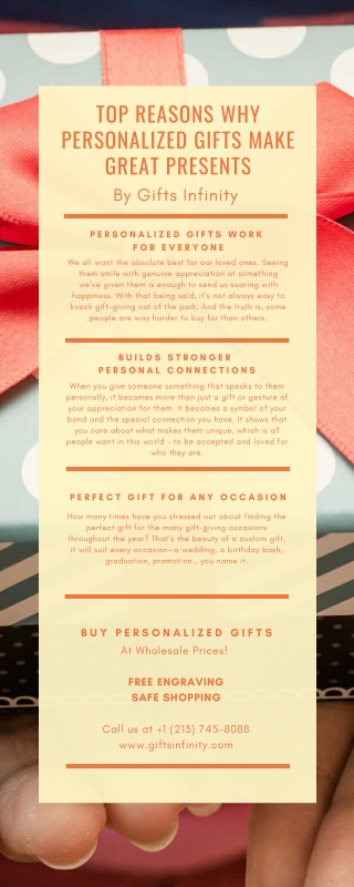 Top Reasons Why Personalized Gifts Make Great Presents - Gifts Infinity