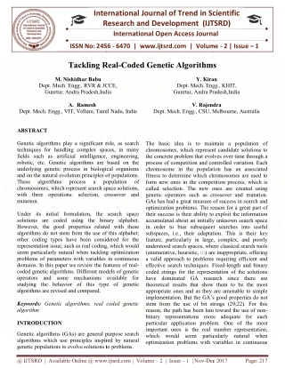 Tackling Real Coded Genetic Algorithms