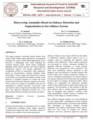 Discovering Anomalies Based on Saliency Detection and Segmentation in Surveillance System