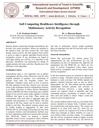 Soft Computing Healthcare Intelligence through Multisensory Activity Recognition