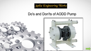 Do's and Don'ts Of AODD Pump