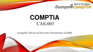 CompTIA CAS-003 Question Answers