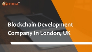 Blockchain development company in london, uk