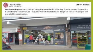 Aluminium shop front – Get innovative with your business