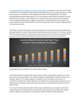 Location-Based Services and Real Time Location System Market