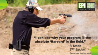 Join professional institute for becoming a bodyguard training