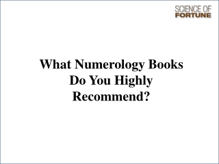 Famous Numerology Book By Indian Author - Science Of Fortune