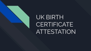 Uk Birth Certificate Attestation