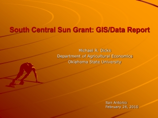 South Central Sun Grant: GIS/Data Report