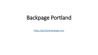 Backpage Portland