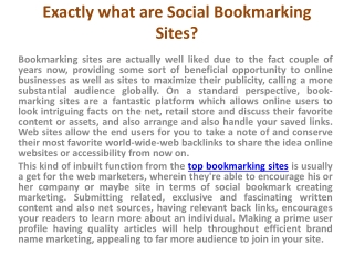 Top Bookmarking Sites