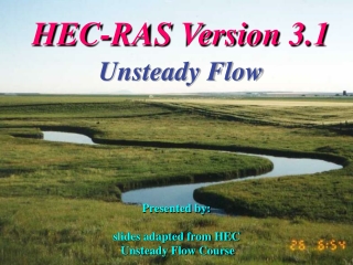 HEC-RAS Version 3.1 Unsteady Flow