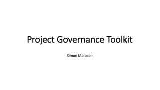 Project Governance Toolkit