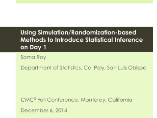 Using S imulation/Randomization-based Methods to Introduce Statistical Inference on Day 1