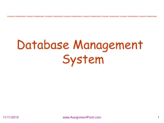 Database Management System