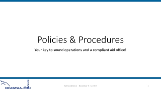 Policies &amp; Procedures