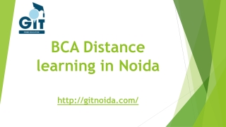 BCA Distance learning in Noida