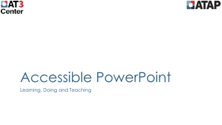 Accessible PowerPoint