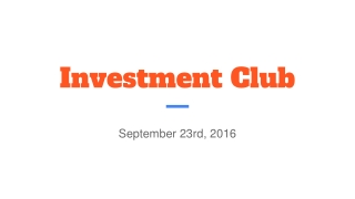 Investment Club