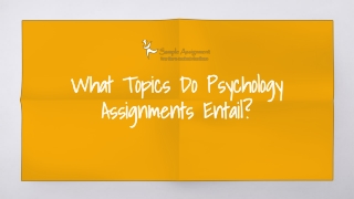 How To Prepare an Outline for Psychology Assignments? Sample Assignment
