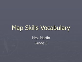 Map Skills Vocabulary