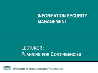 INFORMATION SECURITY MANAGEMENT