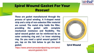 Spiral Wound Gasket For Your Rescue!